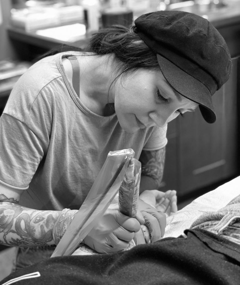 Illustrative Black and Grey Tattoo Artist Toronto ON