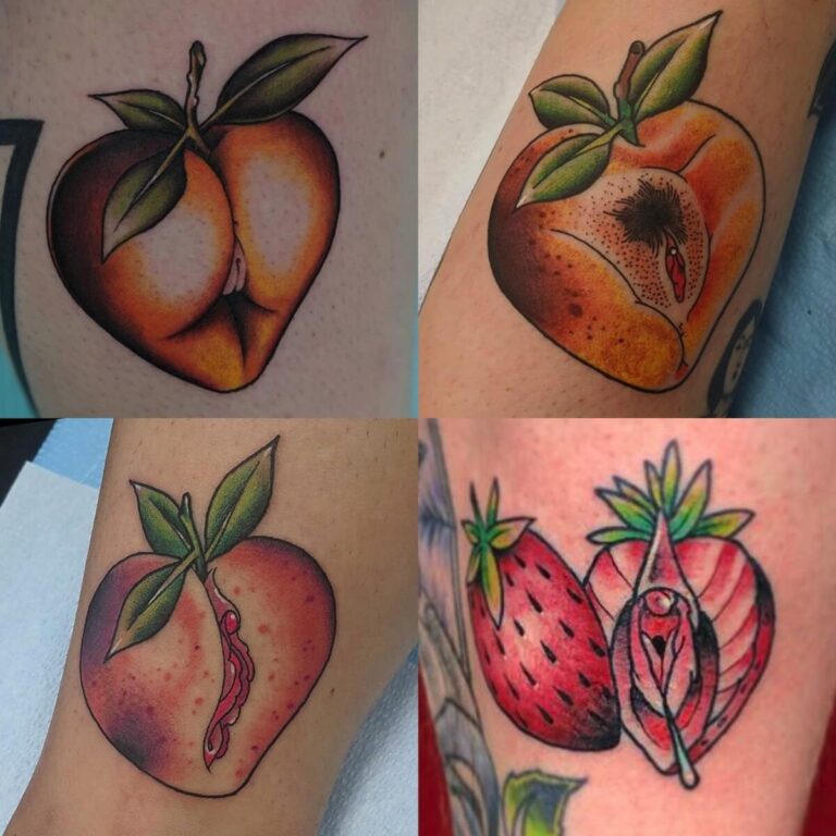 Vagina Peach Tattoo Vancouver BC