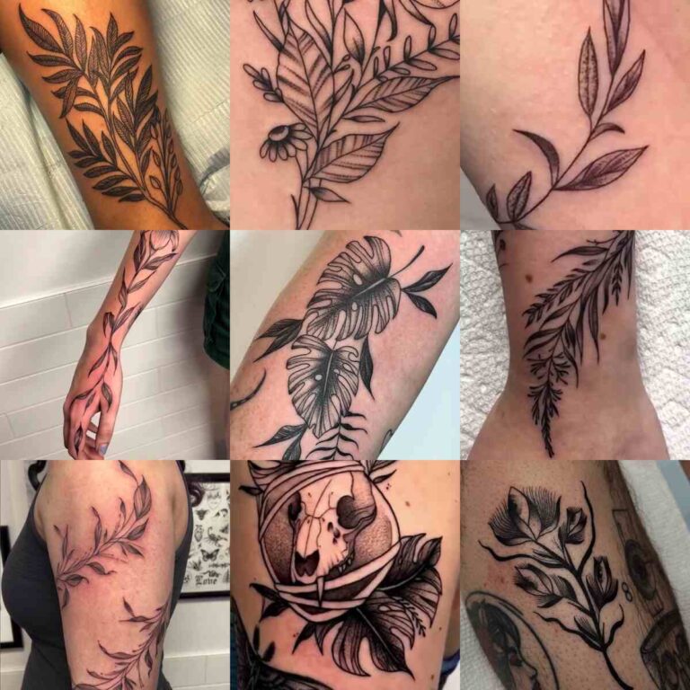 Plant Tattoo Artist Vancouver BC Blackwork